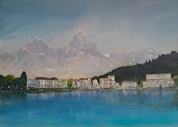 Ted Toms - Brunnen from Lake Lucerne