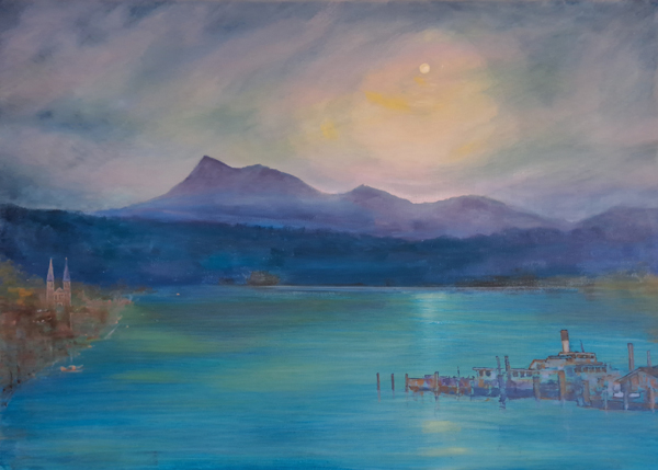 Ted Toms - Lake Lucerne Moonlight