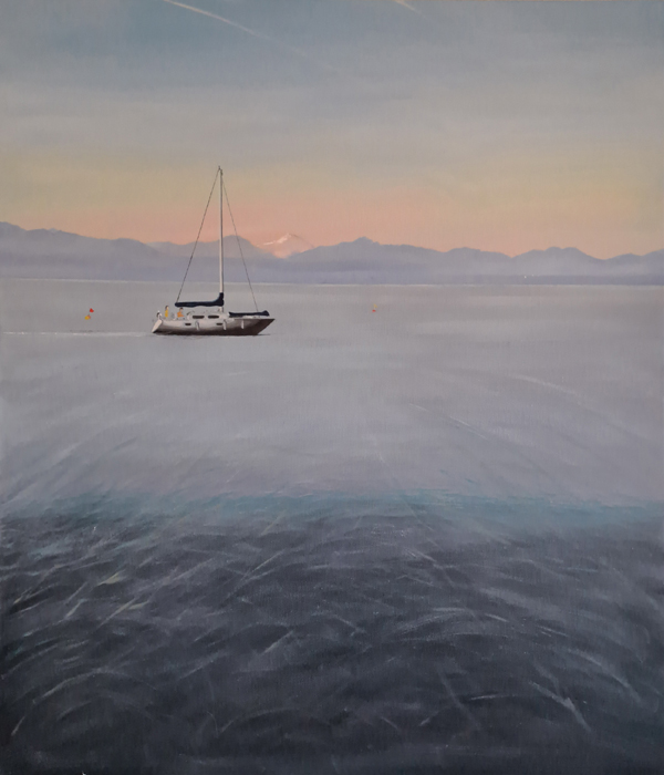 Ted Toms - Mont Blanc from Morges